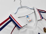 Retro France Away  1:1 Quality Soccer Jersey  1998