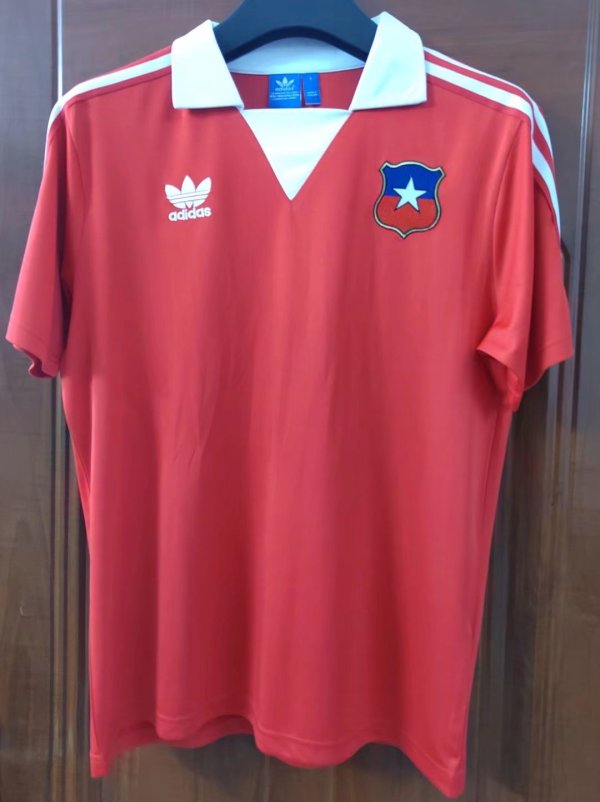 Retro Chile Home  Fans 1:1 Quality Soccer Jersey    1982