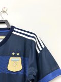 Retro  Argentina Away 1:1 Quality Soccer Jersey   2014