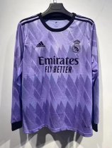 Real Madrid  Away   Long Sleeve Fans  1:1 Quality Soccer Jersey    22-23