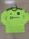 Manchester United 2Rd Away  Long Sleeve   Fans 1:1 Quality Soccer Jersey    22-23