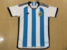 Argentina Home Fans 3 Stars  1:1 Quality Soccer Jersey  2022