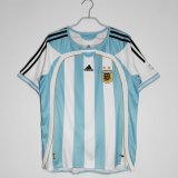 Retro Argentina Home  1:1 Quality Soccer Jersey  2006