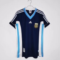 Retro Argentina Away  1:1 Quality Soccer Jersey  1998