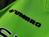 Retro Manchester United Green  Long Sleeve 1:1 Quality Soccer Jersey  1998-1999