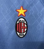 Retro AC Milan 4th Away  Blue  1:1 Quality Soccer Jersey  1995-1996
