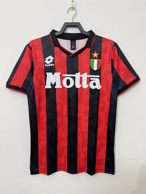 Retro AC Milan  Home 1:1 Quality Soccer Jersey  1993-1994