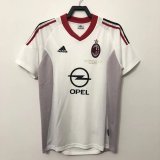 Retro AC white away 1:1 Quality Soccer Jersey  2002-2003