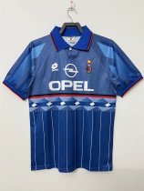 Retro AC Milan 4th Away  Blue  1:1 Quality Soccer Jersey  1995-1996