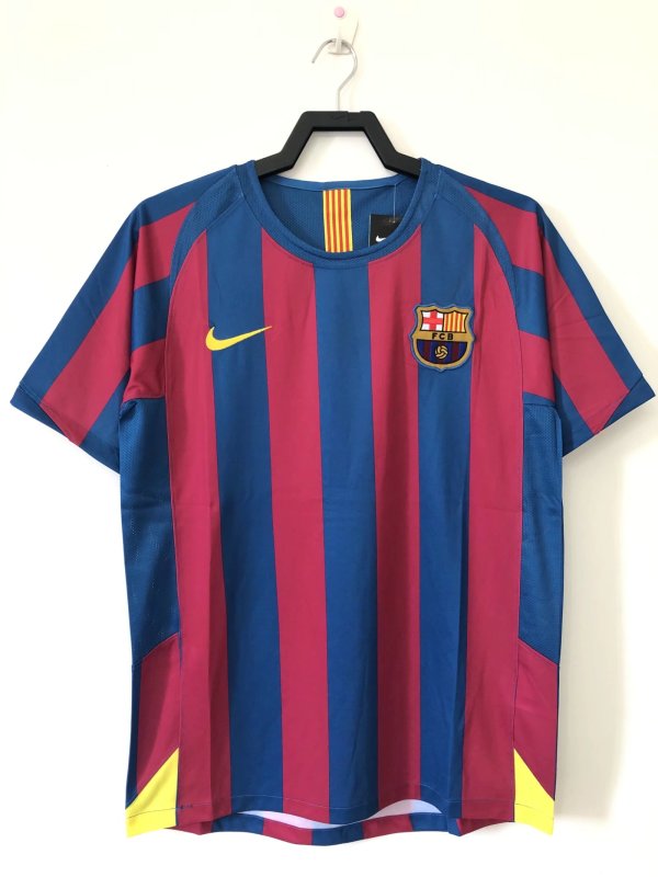 Retro Barcelona Home   League Edition 1：1  2005-2006