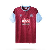 Retro West Ham Home    1:1 Quality Soccer Jersey  1989-1990