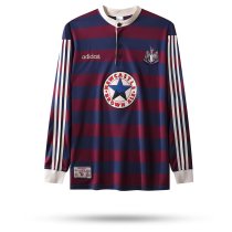 Retro Newcastle Away  Fans Long sleeve 1:1 Quality Soccer Jersey  1995-1997