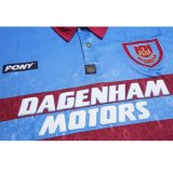 Retro West Ham Away Long Sleeve    1:1 Quality Soccer Jersey  1995-1997