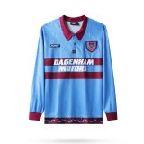 Retro West Ham Away Long Sleeve    1:1 Quality Soccer Jersey  1995-1997