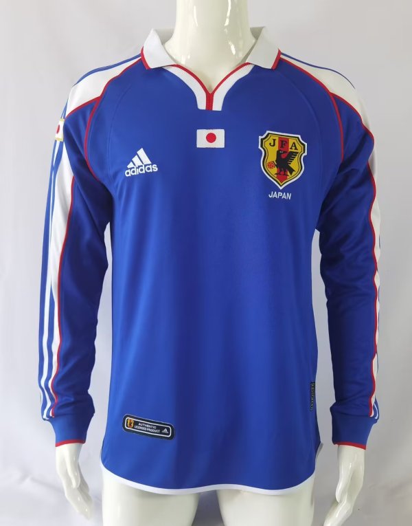 Retro Japan Home Long Sleeve 1:1 Quality Soccer Jersey  2000 -2001