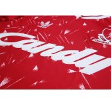 Retro Liverpool Home Long  Sleeve  1:1 Quality Soccer Jersey   1989-1991