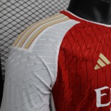 Arsenal  Home Long Sleeve Player 1:1 Quality Soccer Jersey    23-24