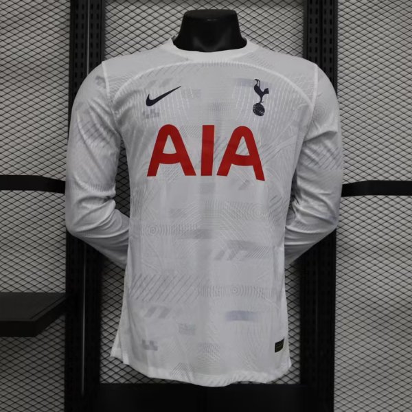 Tottenham Home Long Sleeve Player 1:1 Quality Soccer Jersey    23-24