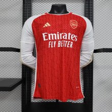 Arsenal  Home Long Sleeve Player 1:1 Quality Soccer Jersey    23-24