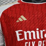 Arsenal  Home Long Sleeve Player 1:1 Quality Soccer Jersey    23-24