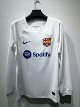 Barcelona Away  Long Sleeve Fan 1:1 Quality Soccer Jersey    23-24