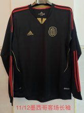 Retro Mexico Away Long Sleeve   1:1 Quality Soccer Jersey  2011-2012