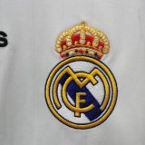 Retro Real Madrid Home  Long Sleeve  1:1 Quality Soccer Jersey  2006-2007