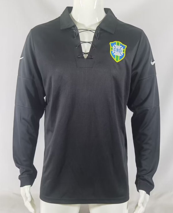 Retro Brazil Special edition  Long Sleeve   1:1 Quality Soccer Jersey  2004