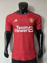 Manchester United Home Player 1:1 Quality Soccer Jersey    23-24