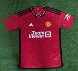 Manchester United Home Fans 1:1 Quality Soccer Jersey    23-24
