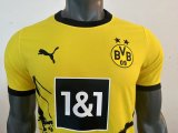 Dortmund Home  Player  1:1 Quality Soccer Jersey   23-24