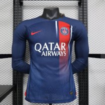 PSG Paris Home Long Sleeve  Player 1:1 Quality Soccer Jersey    23-24