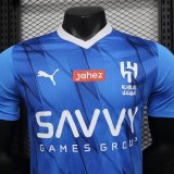 Al Hilal SFC Home Blue Player 1:1 Quality Soccer Jersey   23-24