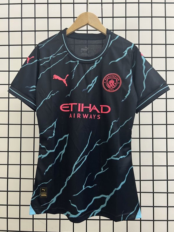 Manchester City Away  Women  1:1 Quality Soccer Jersey   23-24