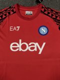 Napoli Red Training   Fans 1:1 Quality Soccer Jersey   23-24