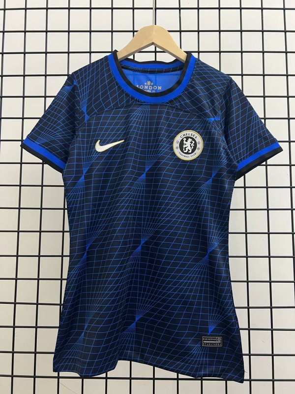 Chelsea Away   Women  1:1 Quality Soccer Jersey   23-24