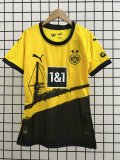 Dortmund Home  Women Fans 1:1 Quality Soccer Jersey   23-24