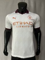 Manchester City Away Player  1:1 Quality Soccer Jersey   23-24