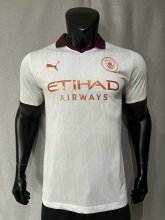 Manchester City Away Player  1:1 Quality Soccer Jersey   23-24