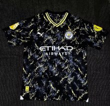 Manchester City Black Gold Special Edition Fans  1:1 Quality Soccer Jersey    23-24