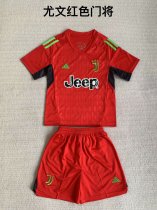 Juventus goalkeeper Kids 1:1 Quality Soccer Jersey   23-24