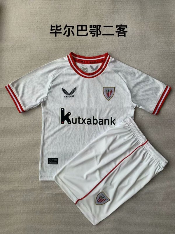 Athletic Bilbao Third Away  kids  1:1 Quality Soccer Jersey   23-24
