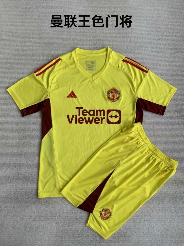Manchester United goalkeeper yellow Kids  23-24