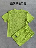 Wolves goalkeeper green Kids 1:1 Quality Soccer Jersey  23-24
