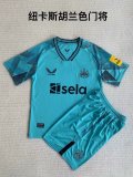 Newcastle goalkeeper blue kids 1:1 Quality Soccer Jersey  23-24