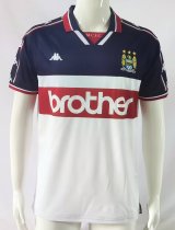 Retro Manchester City Away 1:1 Quality Soccer Jersey  1997-1999