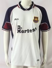 Retro West Ham  Away 1:1 Quality Soccer Jersey  1980-1982