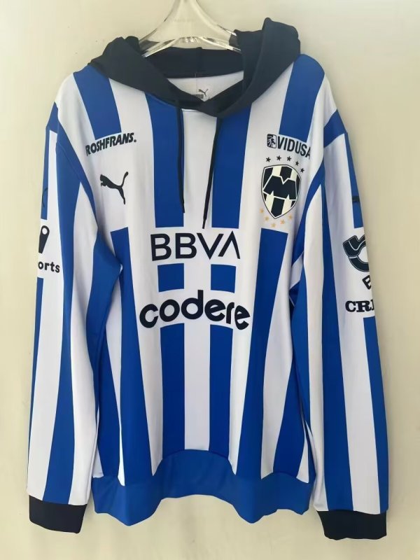 Monterrey home Long sleeve hoodie fans 1:1 Quality Soccer Jersey   23-24