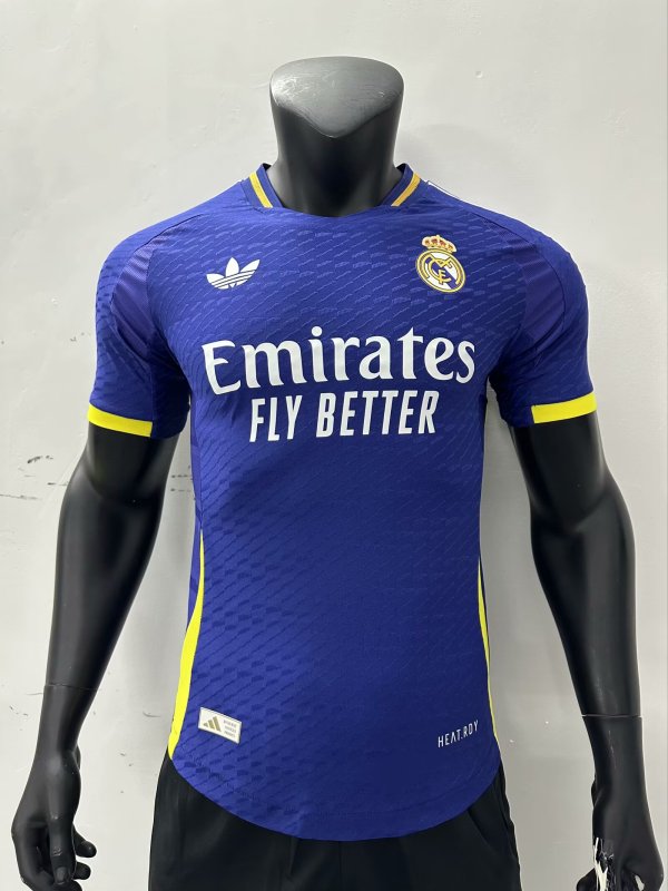 Real Madrid  blue  Player  1:1 Quality Soccer Jersey   24-25