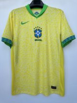 Brazil Home Fans 1:1 Quality Soccer Jersey  24-25